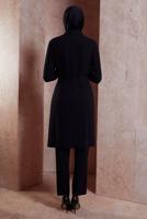 Tesettür giyim SİYAH ALVİNA TAŞLI PANTOLONLU TAKIM T 30279