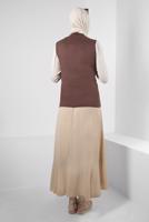Hijab clothing BROWN TURTLENECK SLEEVELESS BODY T 1001