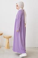 Tesettür giyim MOR ROBALI SALAŞ ELBİSE T 103