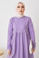 Tesettür giyim MOR ROBALI SALAŞ ELBİSE T 103