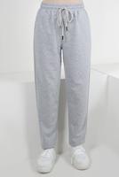 Hijab clothing GREY ELASTIC WAIST SWEATPANTS WITH TIE DETAIL T 6502
