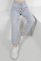 Hijab clothing GREY ELASTIC WAIST SWEATPANTS WITH TIE DETAIL T 6502