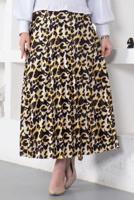 Vêtements hijab TABA JUPE MOTIF LÉOPARD À TAILLE ÉLASTIQUE T 0454