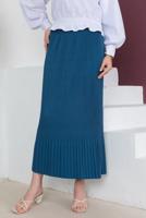 Vêtements hijab BLEU MARINE JUPE PLISSÉE À TAILLE ÉLASTIQUE T 502	