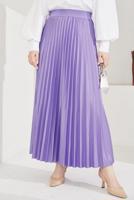 Vêtements hijab POURPRE JUPE PLISSÉE À TAILLE ÉLASTIQUE T 8354
