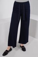 Tesettür giyim LACİVERT BELİ LASTİKLİ GENİŞ PAÇA PANTOLON T 0215