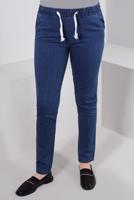 Tesettür giyim LACİVERT BELİ LASTİKLİ DAR PAÇA PANTOLON T 0315