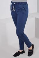 Tesettür giyim LACİVERT BELİ LASTİKLİ DAR PAÇA PANTOLON T 0315