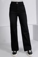 Tesettür giyim SİYAH BOL KESİM DENİM PANTOLON T 0505