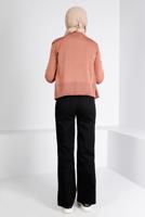 Tesettür giyim SİYAH BOL KESİM DENİM PANTOLON T 0505