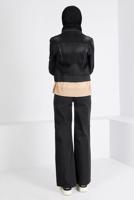 Tesettür giyim GRİ BOL KESİM DENİM PANTOLON T 0505