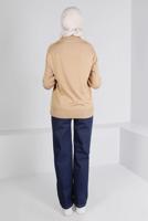 Tesettür giyim LACİVERT BOL KESİM DENİM PANTOLON T 0505