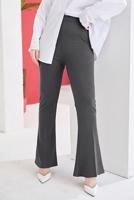 Vêtements hijab GRIS PANTALON FLARE À TAILLE ÉLASTIQUE T 602
