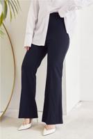Tesettür giyim LACİVERT İSPANYOL PAÇA BELİ LASTİKLİ PANTOLON T 602