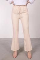 Tesettür giyim BEJ BELİ BAĞCIKLI İSPANYOL PAÇA PANTOLON T 20001 