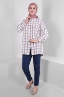 Vêtements hijab BLEU MARINE PANTALON SKINNY TAILLE SMOCKING T 6405