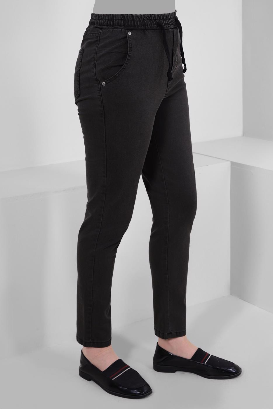 Vêtements hijab GRIS PANTALON SKINNY TAILLE SMOCKING T 6405