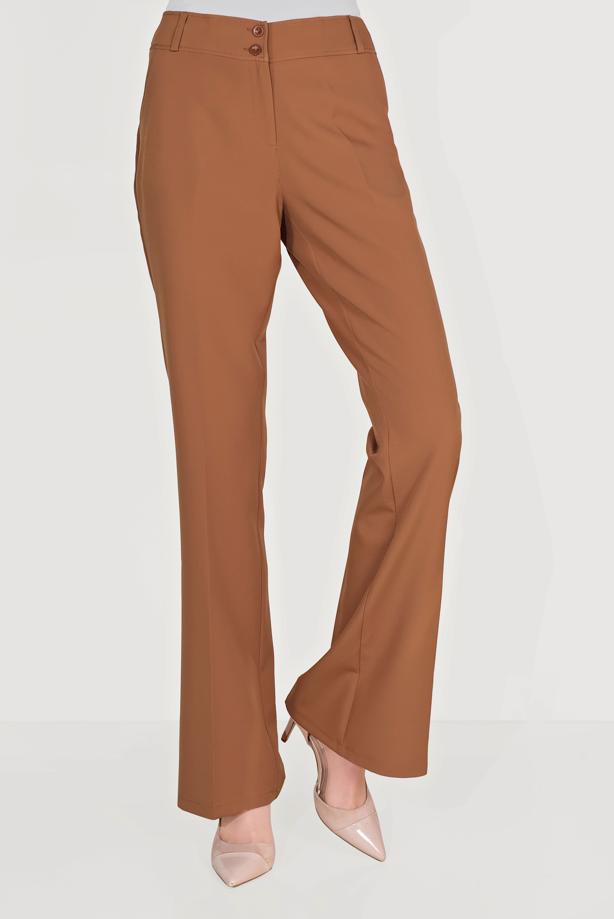 Hijab clothing TABA ALVİNA BUTTONED HIGH WAIST TROUSERS 70086  - TRENDTESETTÜR