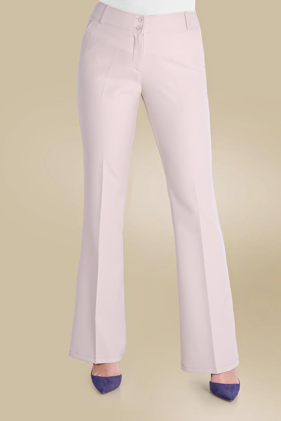 Tesettür giyim BEJ ALVİNA DÜĞMELİ YÜKSEK BEL PANTOLON 70086	