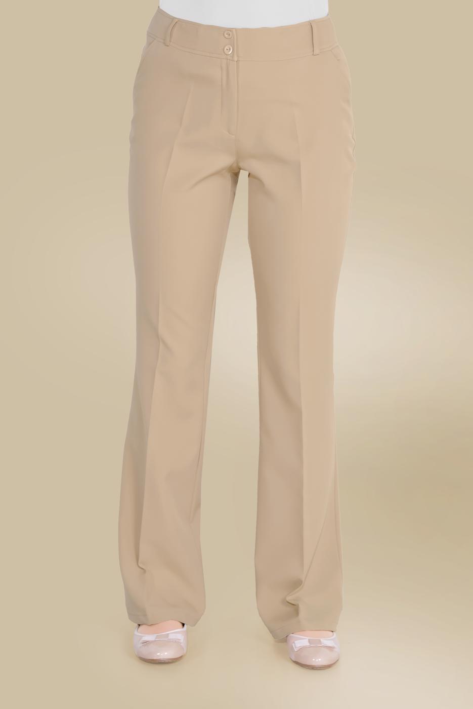 Tesettür giyim KAHVE ALVİNA DÜĞMELİ YÜKSEK BEL PANTOLON 70086	