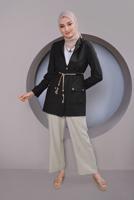 Vêtements hijab BEIGE ALVİNA POCKET DETAIL LIN ASPECT PANTALON 70162