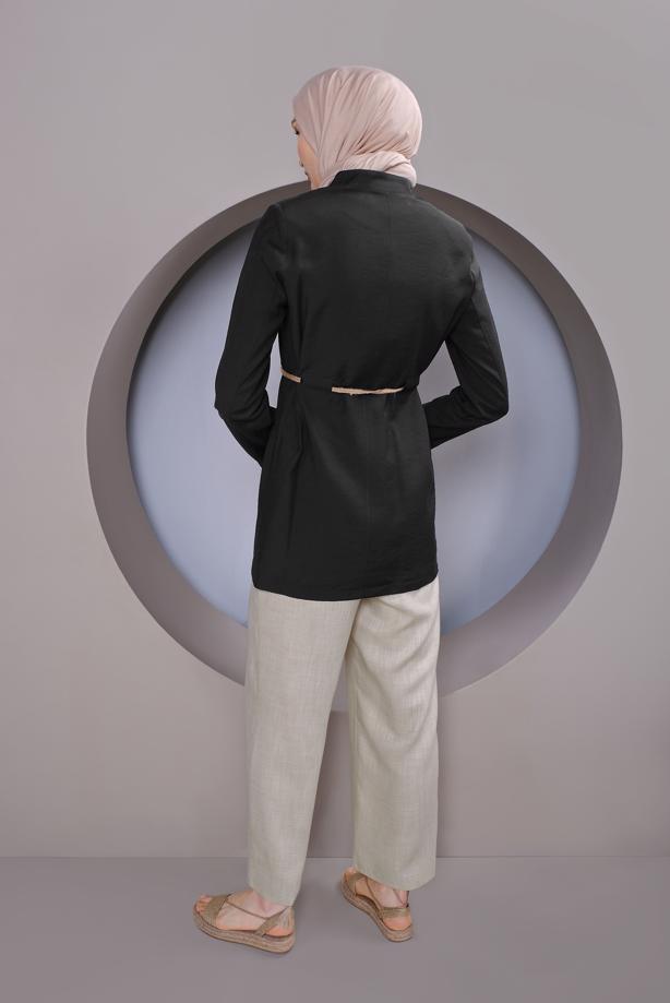 Hijab clothing BEIGE ALVİNA POCKET DETAIL LINEN LOOKING PANTS 70162	 - TRENDTESETTÜR