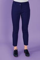 Vêtements hijab BLEU MARINE ALVİNA PANTALON À BOUTONS À TAILLE MOYENNE 70172