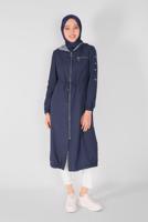 Tesettür giyim KREM ALVİNA PAMUKLU DAR PAÇA PANTOLON 70173	