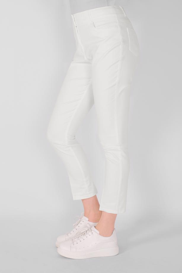Hijab clothing CREAM ALVİNA SKINNY COTTON TROUSERS 70173  - TRENDTESETTÜR