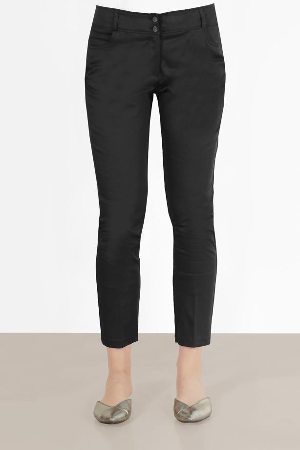 Tesettür giyim SİYAH ALVİNA DAR PAÇA PANTOLON 70174	 - TRENDTESETTÜR