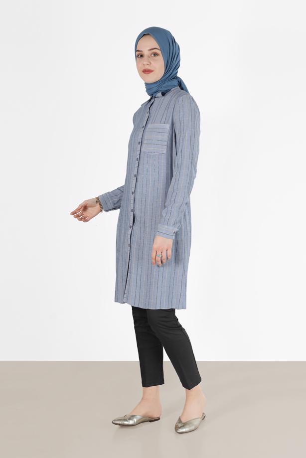 Tesettür giyim SİYAH ALVİNA DAR PAÇA PANTOLON 70174	 - TRENDTESETTÜR