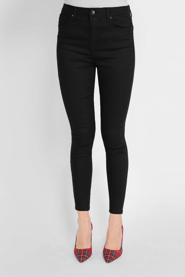 Tesettür giyim SİYAH ALVİNA YÜKSEK BEL PANTOLON 70206-1 - TRENDTESETTÜR