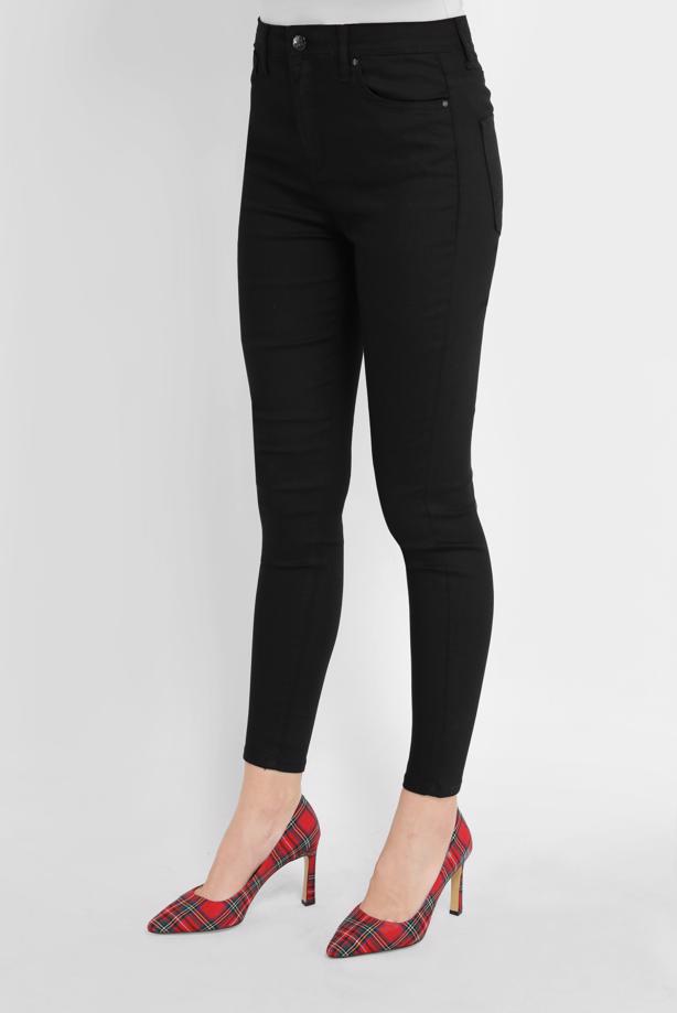 Tesettür giyim SİYAH ALVİNA YÜKSEK BEL PANTOLON 70206-1 - TRENDTESETTÜR