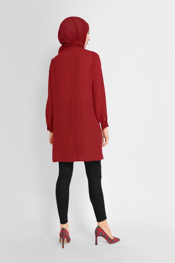 Tesettür giyim SİYAH ALVİNA YÜKSEK BEL PANTOLON 70206-1 - TRENDTESETTÜR