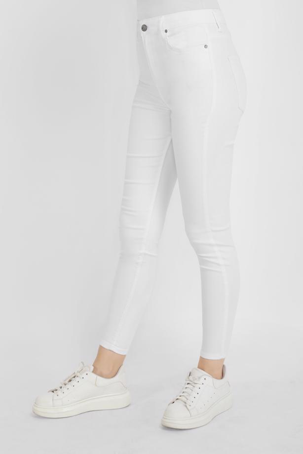 Hijab clothing CREAM ALVİNA HIGH WAIST TROUSERS 70206-1 - TRENDTESETTÜR