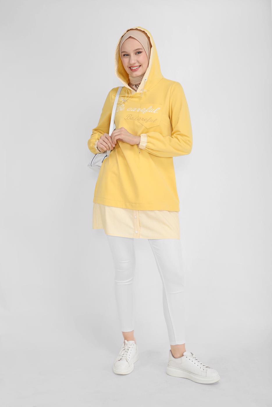 Vêtements hijab CRÈME PANTALON TAILLE HAUTE ALVİNA 70206-1