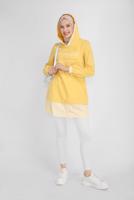 Tesettür giyim KREM ALVİNA YÜKSEK BEL PANTOLON 70206-1