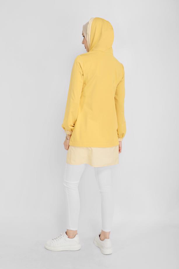 Hijab clothing CREAM ALVİNA HIGH WAIST TROUSERS 70206-1 - TRENDTESETTÜR