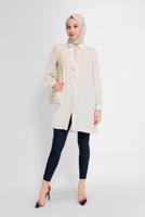 Vêtements hijab BLEU MARINE PANTALON TAILLE HAUTE ALVİNA 70206-1