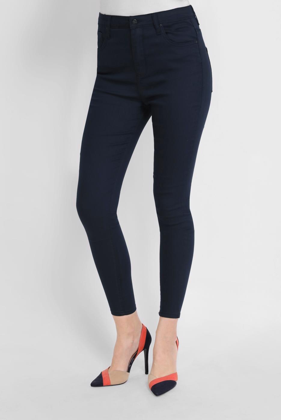 Vêtements hijab BLEU MARINE PANTALON TAILLE HAUTE ALVİNA 70206-1