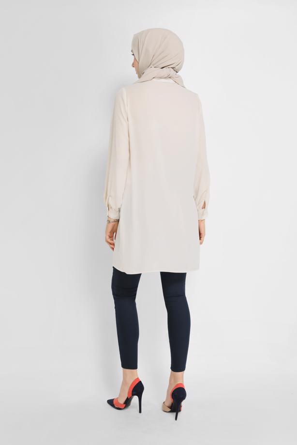 Hijab clothing NAVY BLUE ALVİNA HIGH WAIST TROUSERS 70206-1 - TRENDTESETTÜR