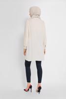 Vêtements hijab BLEU MARINE PANTALON TAILLE HAUTE ALVİNA 70206-1