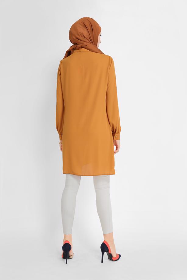 Hijab clothing BEIGE ALVİNA HIGH WAIST TROUSERS 70206-1 - TRENDTESETTÜR