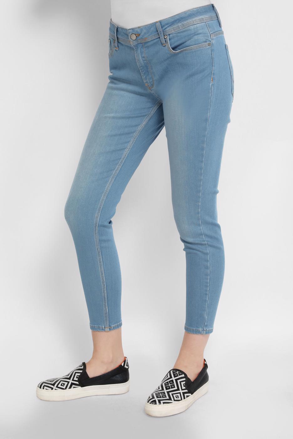 Vêtements hijab BLEU ALVİNA PANTALON EN DENIM À JAMBE SKINNY 70209-1