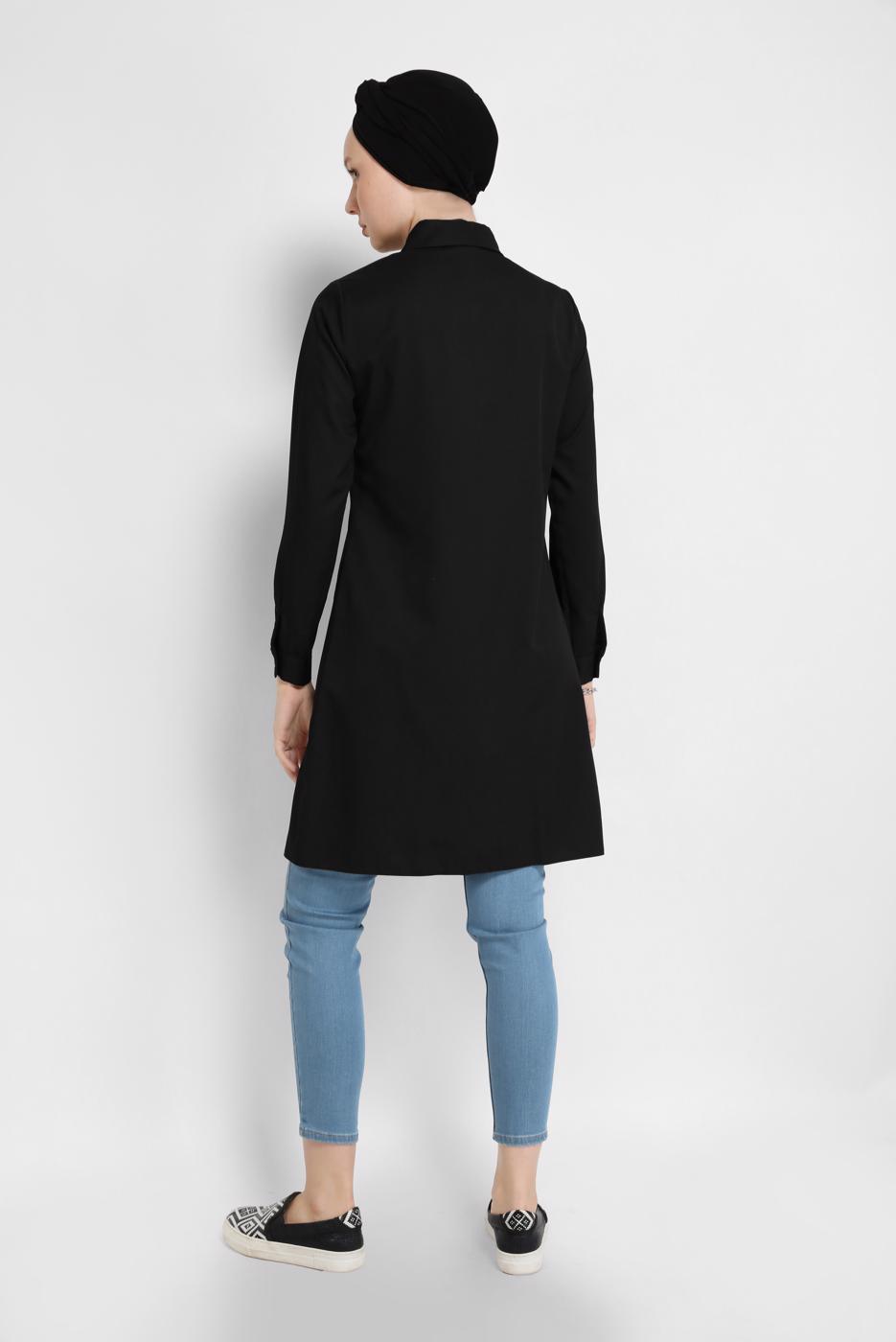 Vêtements hijab BLEU ALVİNA PANTALON EN DENIM À JAMBE SKINNY 70209-1