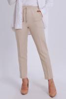 Tesettür giyim BEJ BELİ LASTİKLİ PANTOLON T 80004