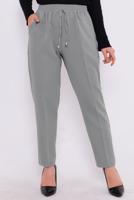 Vêtements hijab GRIS PANTALON À TAILLE ÉLASTIQUE T 80004