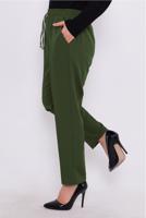 Vêtements hijab KAKI PANTALON À TAILLE ÉLASTIQUE T 80004