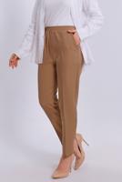 Tesettür giyim TABA BELİ LASTİKLİ PANTOLON T 80004