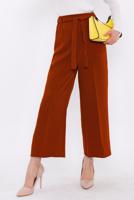 Tesettür giyim KIRMIZI GENİŞ PAÇA PANTOLON T 80079